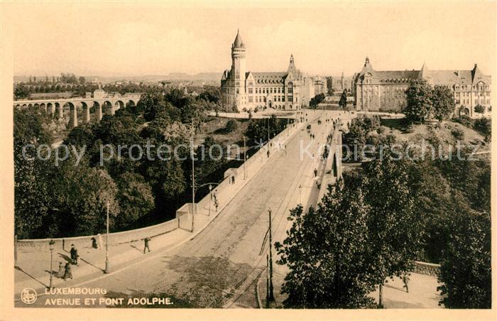 Luxembourg Luxembourg Avenue et Pont Adolphe