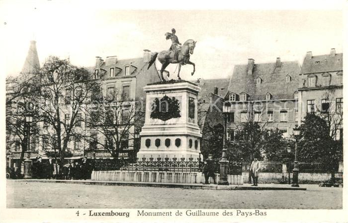 LUXEMBOURG  Luxemburg Monument de Guillaume des Pays Bas
