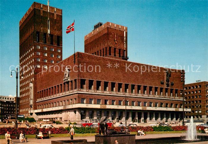 Oslo Norwegen Radhuset Rathaus