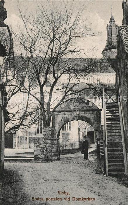 Visby Sodra portalen vid Domkyrkan