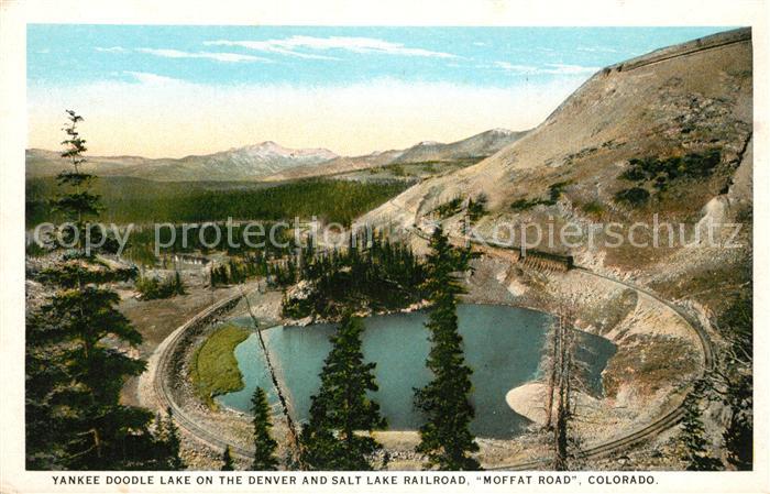 Colorado US-State Yankee Doodle Lake on the Denver and Salt lake Railroad