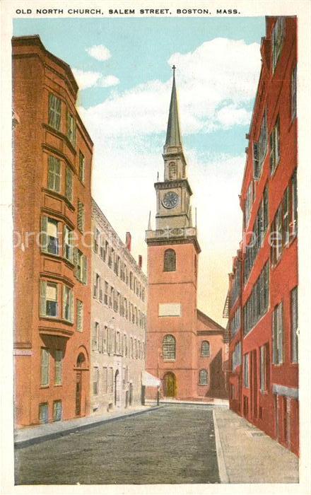Boston Massachusetts Old North Church Salem Street