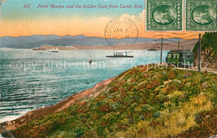 Bonita California and the Golden Gate from Lands End.