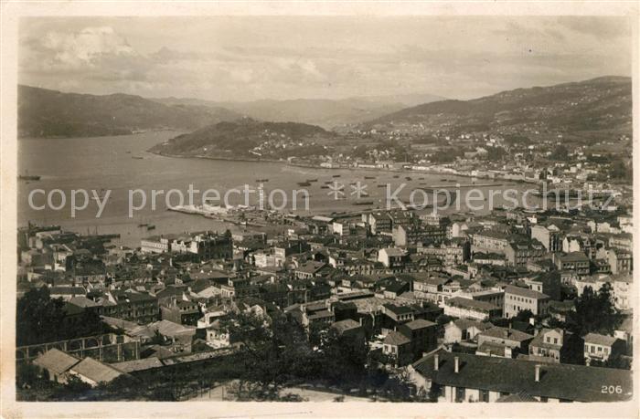 Vigo Galicia Espana Fliegeraufnahme