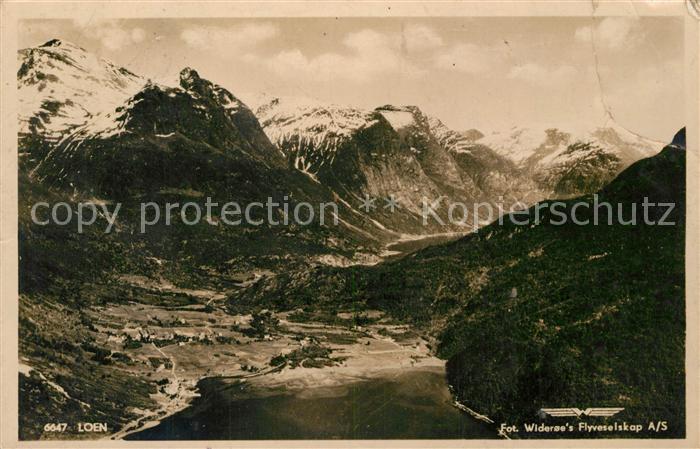 Loen Nordfjord Fliegeraufnahme