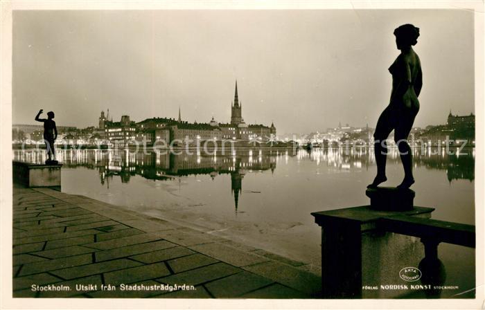 Stockholm Utsikt fran Stadshustradgarden