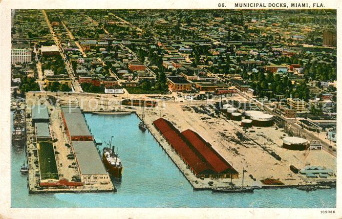 Miami Florida Fliegeraufnahme Hafen