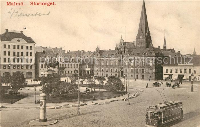 Malmoe Stortorget Strassenbahn