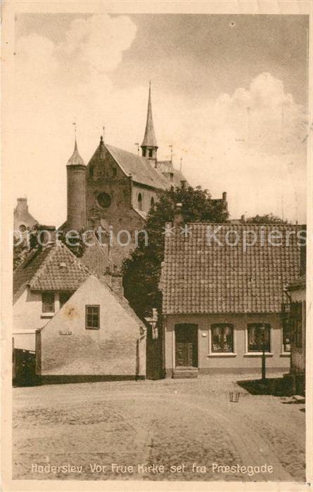 Haderslev Hadersleben Kirke set fra Proestegade