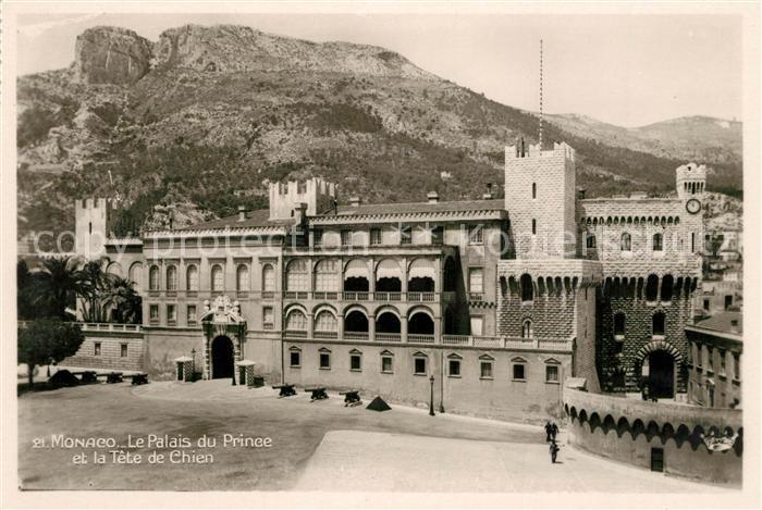 Monaco Palais du Prince et la Téte de Chien
