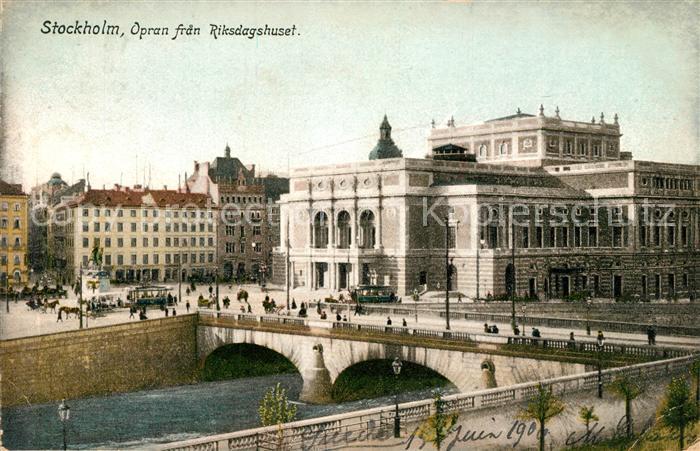 Stockholm Operan fran Riksdagshuset