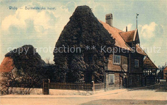 Visby Wisby Burmeisterska huset