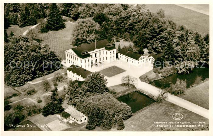 Schweden Skottoprs Slott Fliegeraufnahme