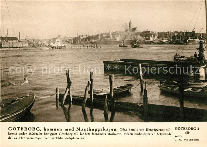 Goeteborg Hamnen med Masthuggskajen