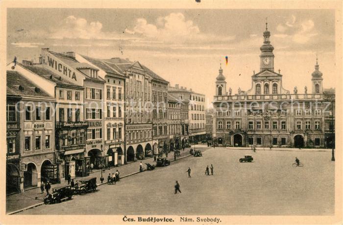 Budejovice Marktplatz Rathaus