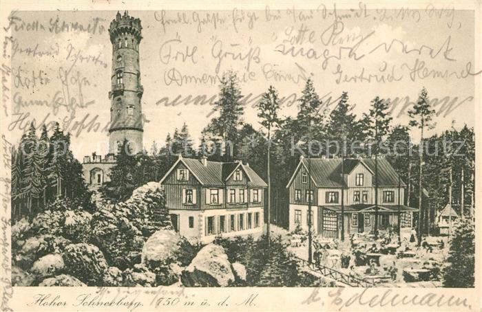 Schneeberg Tschechien Hohe Wacht Aussichtsturm Restauration