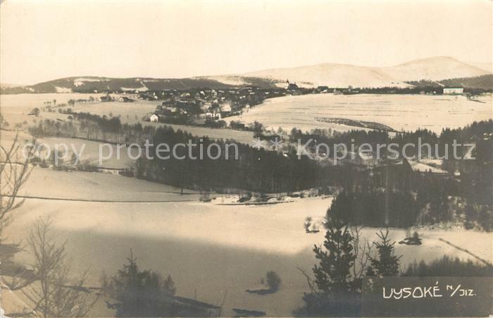 Vysoke nad Jizerou Winterlandschaft