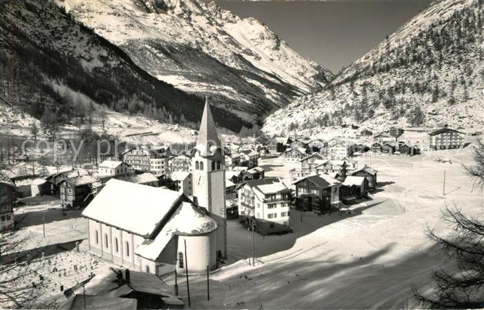 Saas Almagell Winterlandschaft