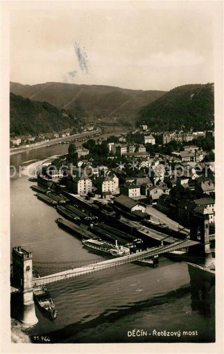 Decin Boehmen Bruecke Panorama
