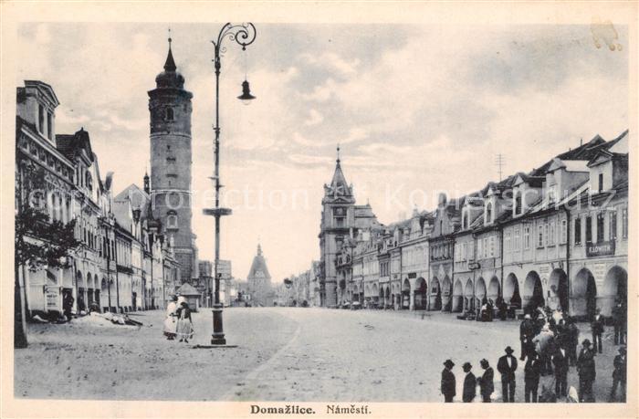 Domazlice Rathaus Stadtansicht