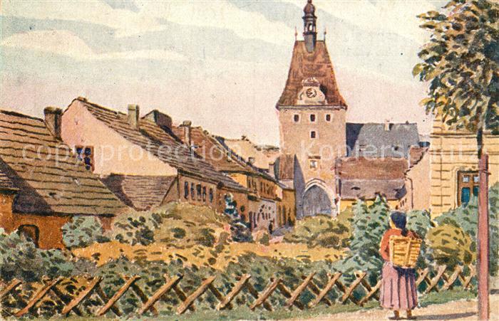 Domazlice Stadtansicht Kuenstler Jan Paroubek