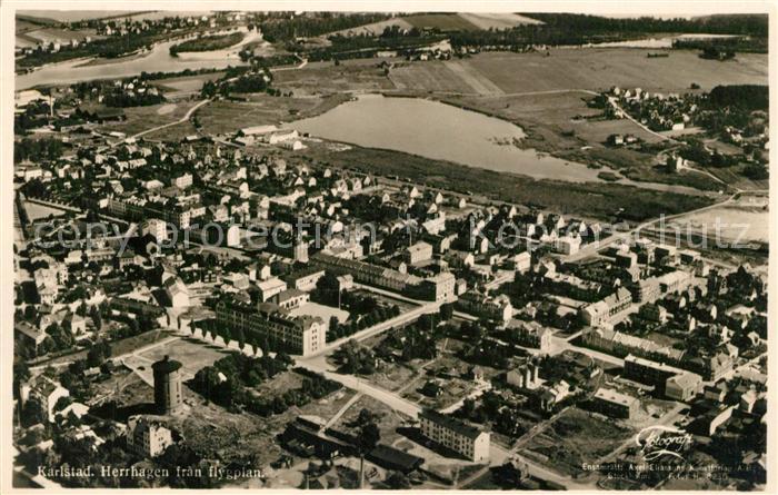 Karlstad Sweden Fliegeraufnahme