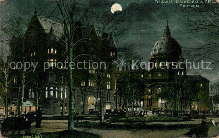 Montreal Quebec St James Kathedrale Mondschein