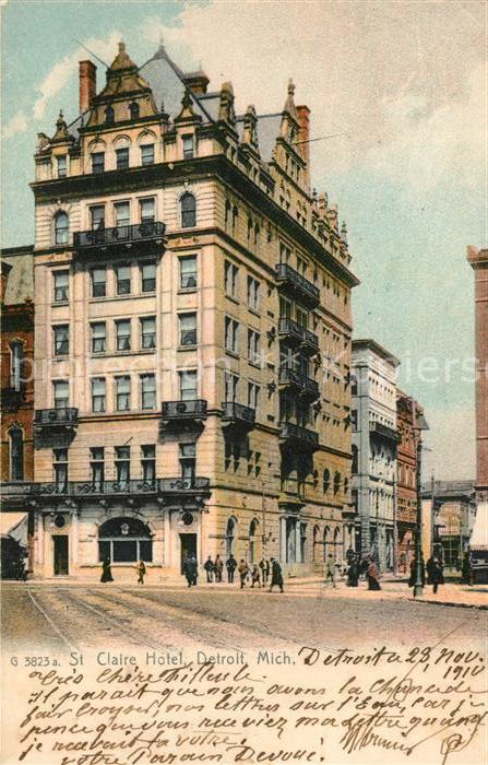 Detroit Michigan Saint Claire Hotel