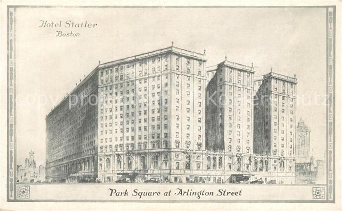 Boston Massachusetts Hotel Statler Park Square Arlington Street