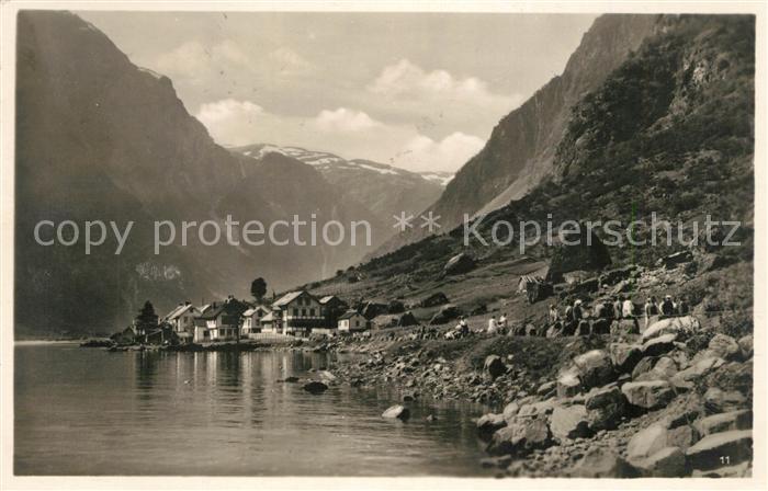 Gudvangen Norwegen Panorama