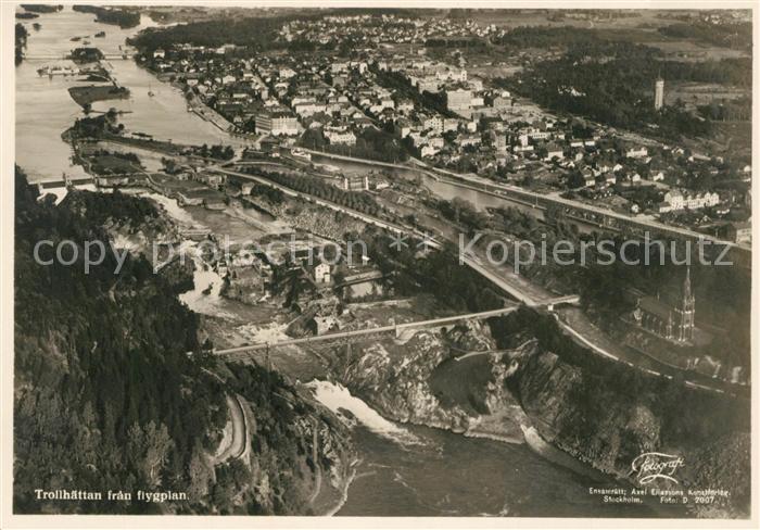 Trollhaettan Fliegeraufnahme
