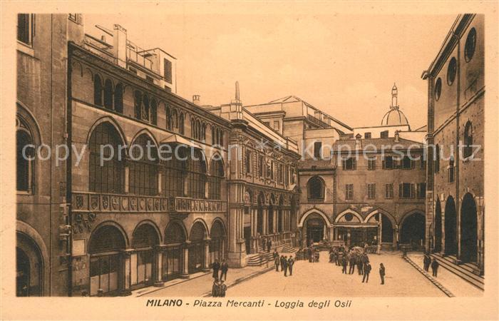 Milano Piazza Mercanti Loggia degli Osii