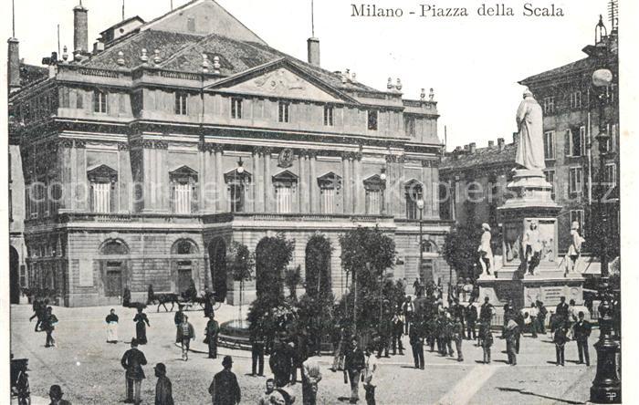 Milano Piazza della Scala Monumento Denkmal