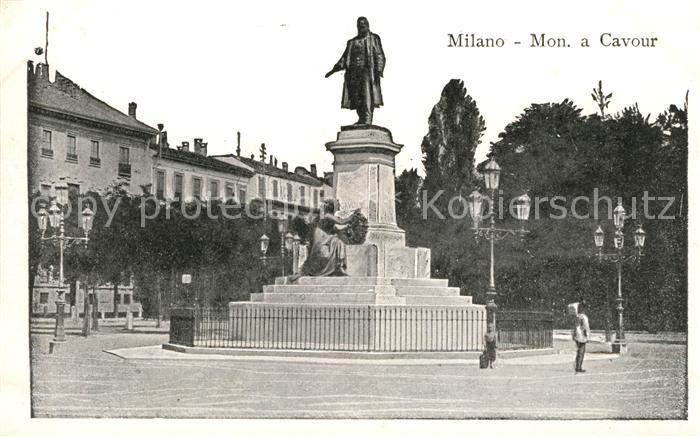 Milano Monumento a Cavour Denkmal