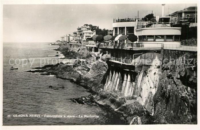 Nervi Passeggiata a mare La Marinella Restaurant Kueste