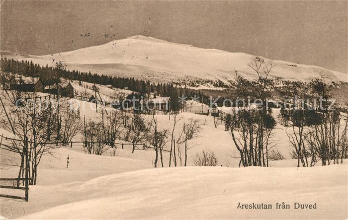 Areskutan fran Duved Winterlandschaft