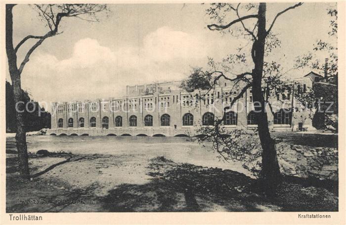 Trollhaettan Kraftstationen Kraftwerke
