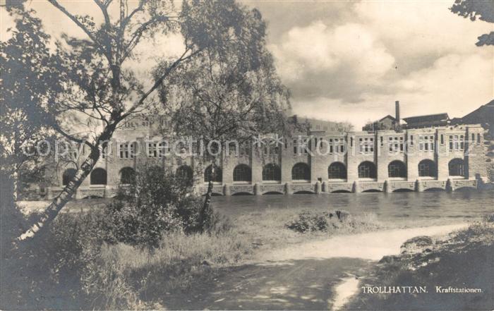 Trollhaettan Kraftstationen Kraftwerke