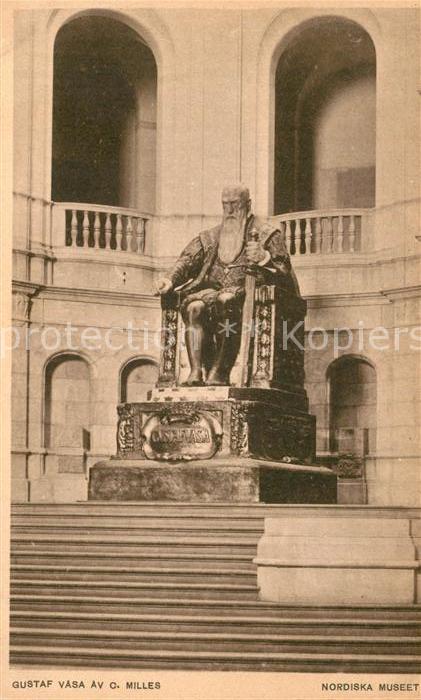 Djurgarden Gustav Vasa Av C. Milles Museet Denkmal Museum