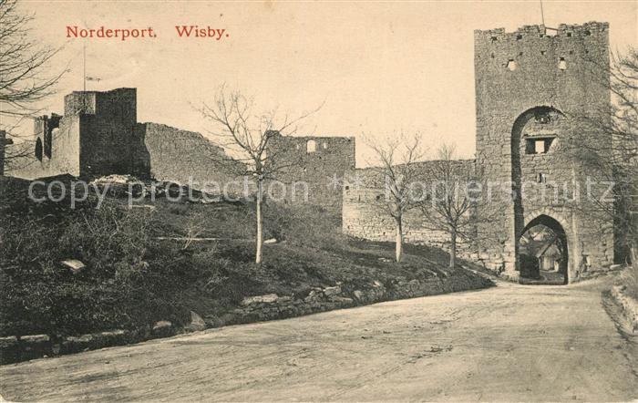 Visby Norderport Stadtmauer Tor