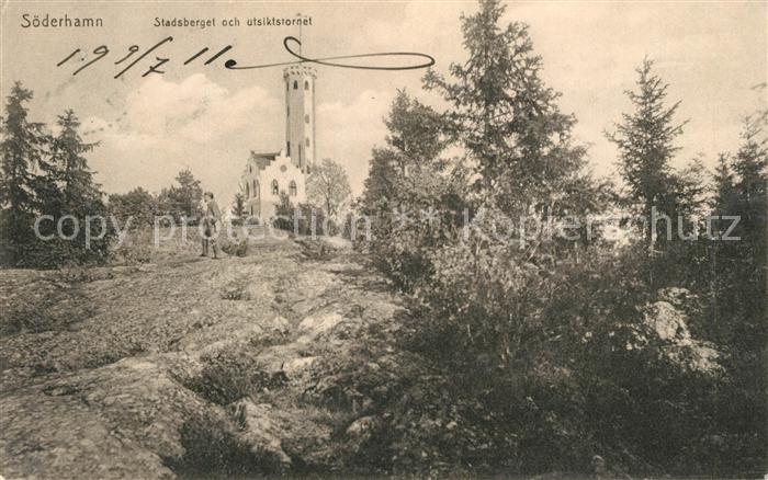 Soederhamn Stadsberget och utsiktstornet
