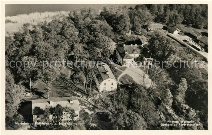 Norrkoeping Marieborgs Folkhoegskola Flygfoto Fliegeraufnahme