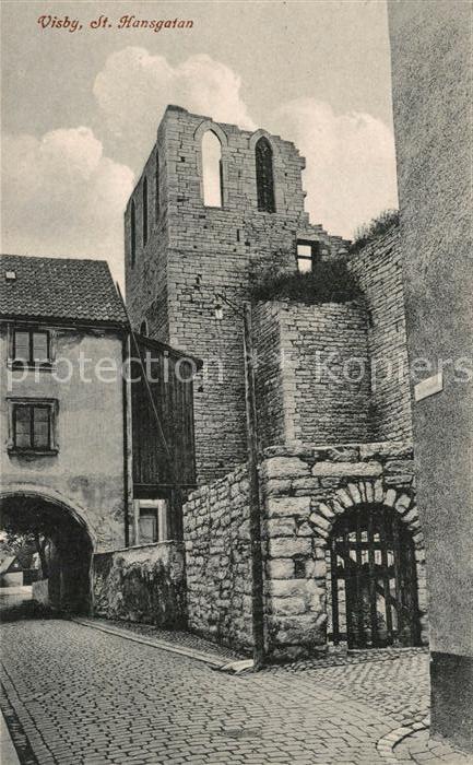 Visby St Hansgatan Ruine