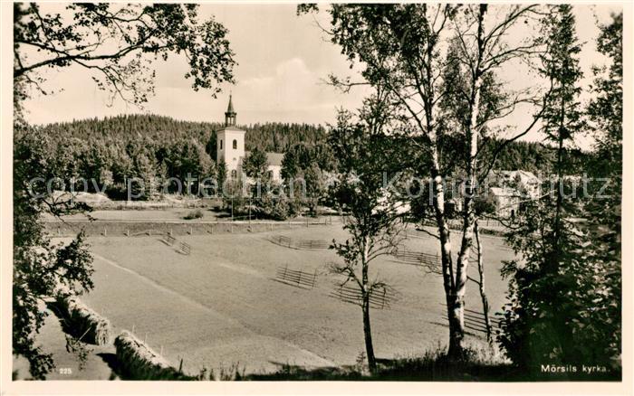 Moersils Kyrka Blick zur Kirche