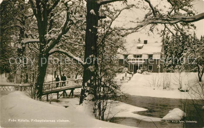 Kafalla Fribaptisternas vilohem Winterlandschaft