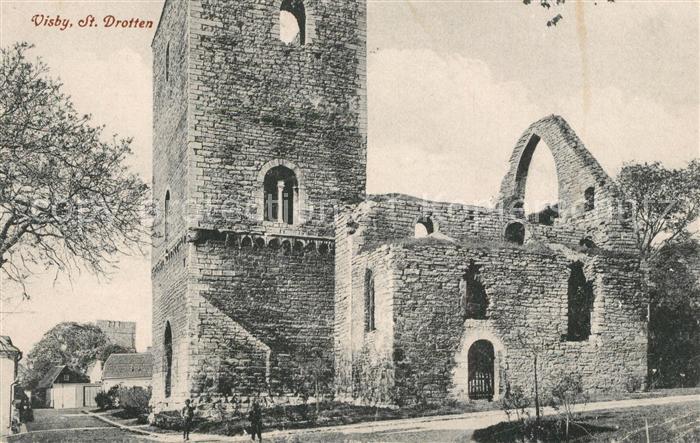 Visby St Drotten Kirche Ruine