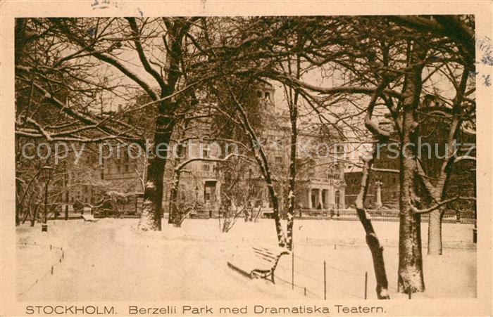 Stockholm Berzelii Park med Dramatiska Teatern
