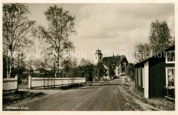 Gammelstad Strassenpartie Kirche