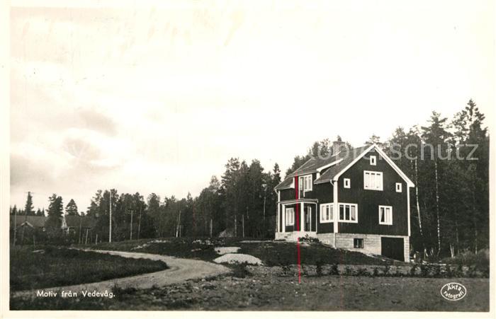 Vedevag Schweden Haus am Waldrand