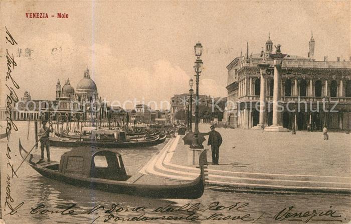 Venezia Venedig Mole Gondeln